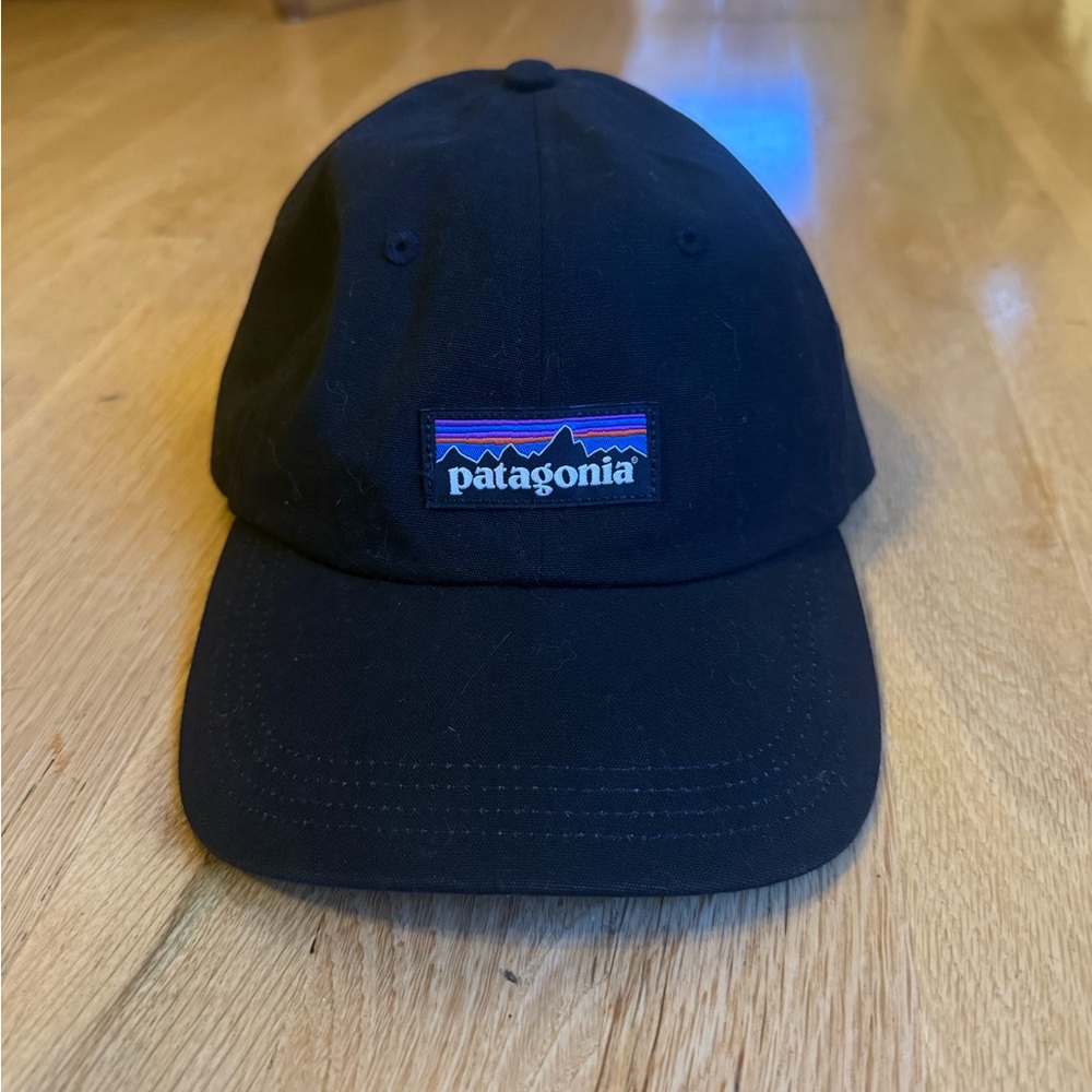 Patagonia Black Baseball Cap with Multicolor Logo